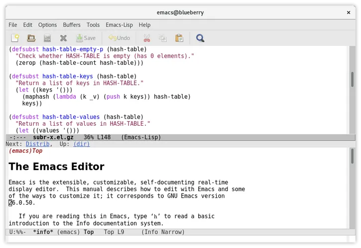 Emacs GUI on Linux